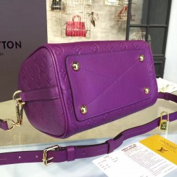 Replica Louis Vuitton Purple Embossed Monogram Speedy 25