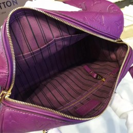 Replica Louis Vuitton Purple Embossed Monogram Speedy 25