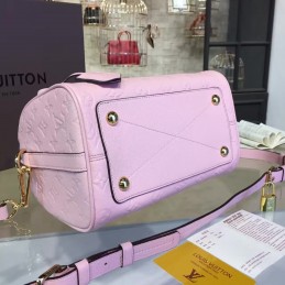 Replica Louis Vuitton Pale Pink Embossed Monogram Speedy 25