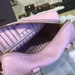Replica Louis Vuitton Pale Pink Embossed Monogram Speedy 25