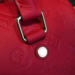 Replica Louis Vuitton Red Embossed Monogram Speedy 25