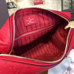 Replica Louis Vuitton Red Embossed Monogram Speedy 25