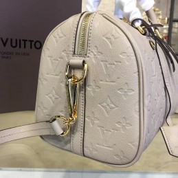Replica Louis Vuitton Taupe Embossed Monogram Speedy 25
