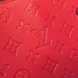 Replica Louis Vuitton Red Embossed Monogram Montaigne MM - Style 2