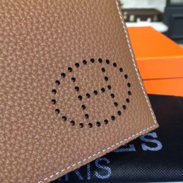 Replica Hermes Brown H Long Wallet