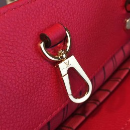 Replica Louis Vuitton Red Embossed Monogram Montaigne MM - Style 2