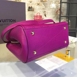 Replica Louis Vuitton Fuchsia Embossed Monogram Montaigne MM with Grained Finish