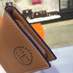 Replica Hermes Brown H Long Wallet