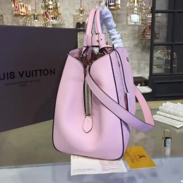 Replica Louis Vuitton Pale Pink Embossed Monogram Montaigne MM