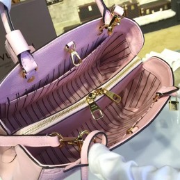 Replica Louis Vuitton Pale Pink Embossed Monogram Montaigne MM