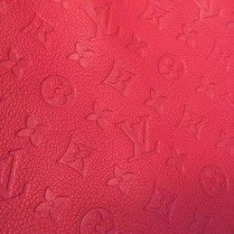 Replica Louis Vuitton Bright Red Embossed Monogram Montaigne MM