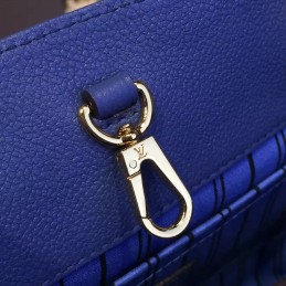 Replica Louis Vuitton Royal Blue Embossed Monogram Montaigne MM