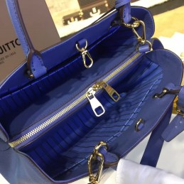 Replica Louis Vuitton Royal Blue Embossed Monogram Montaigne MM