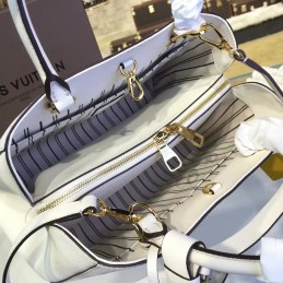 Replica Louis Vuitton White Embossed Monogram Montaigne MM