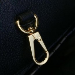 Replica Louis Vuitton Black Embossed Monogram Montaigne MM