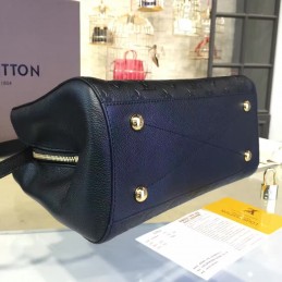 Replica Louis Vuitton Black Embossed Monogram Montaigne MM