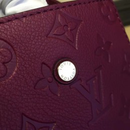 Replica Louis Vuitton Burgundy Embossed Monogram Montaigne MM