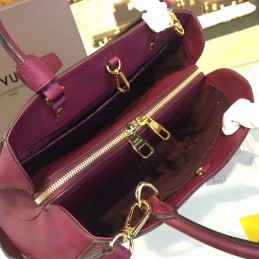 Replica Louis Vuitton Burgundy Embossed Monogram Montaigne MM