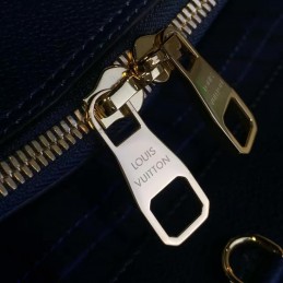 Replica Louis Vuitton Navy Blue Embossed Monogram Montaigne MM