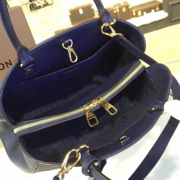Replica Louis Vuitton Navy Blue Embossed Monogram Montaigne MM
