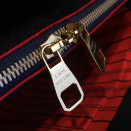 Replica Louis Vuitton Navy Blue Red Trim Montaigne MM