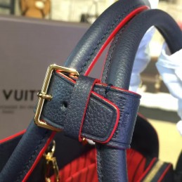 Replica Louis Vuitton Navy Blue Red Trim Montaigne MM
