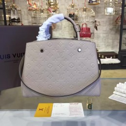 Replica Louis Vuitton Taupe Embossed Monogram Montaigne MM