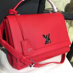 Replica Louis Vuitton Red Lockme II Bag