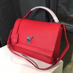Replica Louis Vuitton Red Lockme II Bag