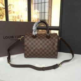 Replica Louis Vuitton Brown Damier Ebene Speedy 25