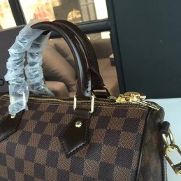 Replica Louis Vuitton Brown Damier Ebene Speedy 25