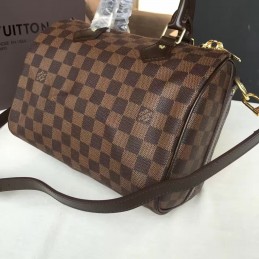 Replica Louis Vuitton Brown Damier Ebene Speedy 25