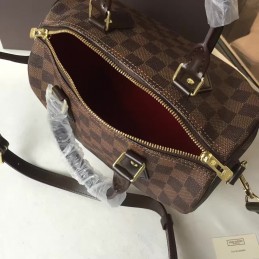 Replica Louis Vuitton Brown Damier Ebene Speedy 25