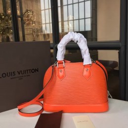 Replica Louis Vuitton Orange Textured Alma BB