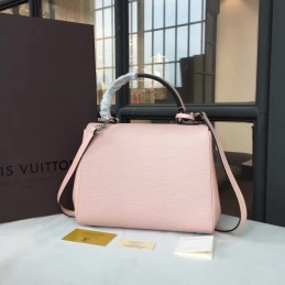 Replica Louis Vuitton Pale Pink Textured Cluny BB