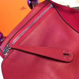 Replica Hermes Red Lindy 30 Bag Twilly Handle