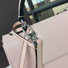 Replica Louis Vuitton Pale Pink Textured Cluny BB