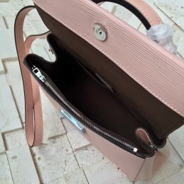 Replica Louis Vuitton Pale Pink Textured Cluny BB