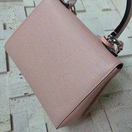 Replica Louis Vuitton Pale Pink Textured Cluny BB