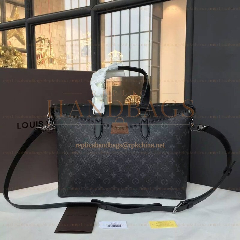 Replica Louis Vuitton Black Monogram Eclipse Briefcase Explorer