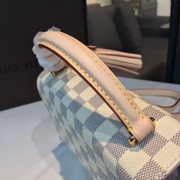 Replica Louis Vuitton White Damier Azur Pink Trim Croisette