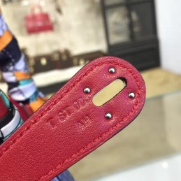 Replica Hermes Red Lindy 30 Bag Twilly Handle