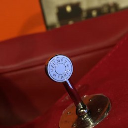 Replica Hermes Red Lindy 30 Bag Twilly Handle