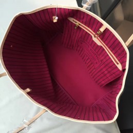 Replica Louis Vuitton Brown Monogram Fuchsia Interior Neverfull GM