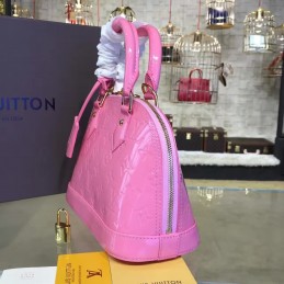 Replica Louis Vuitton Pink Embossed Monogram Alma BB