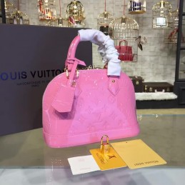 Replica Louis Vuitton Pink Embossed Monogram Alma BB
