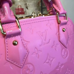 Replica Louis Vuitton Pink Embossed Monogram Alma BB