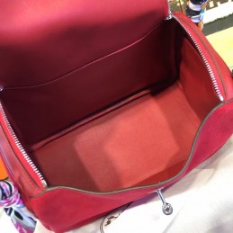 Replica Hermes Red Lindy 30 Bag Twilly Handle
