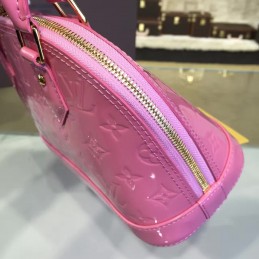 Replica Louis Vuitton Pink Embossed Monogram Alma BB