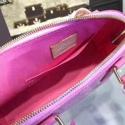 Replica Louis Vuitton Pink Embossed Monogram Alma BB